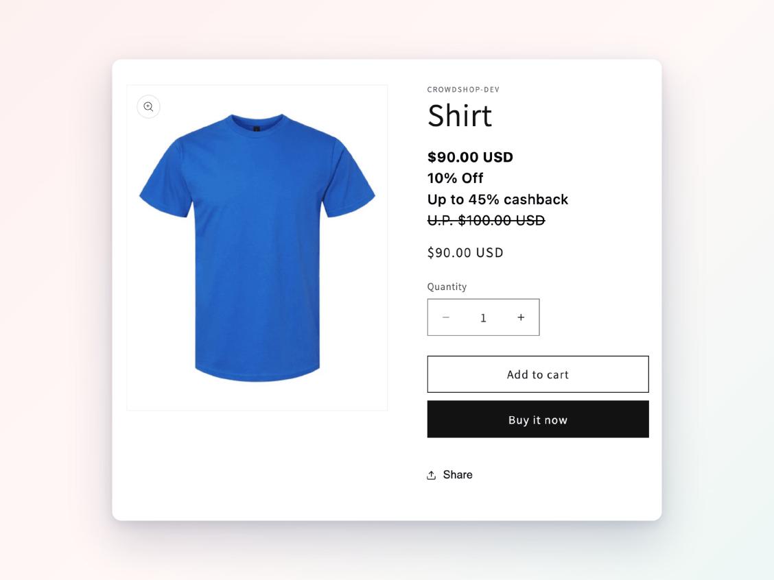 CrowdShop: Shopify Dynamic Pricing + Cashback App Explained, Shopify project by Victoria Garland Creative
